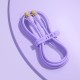 Joyroom Liquid Silicone USB Type C - USB Type C charging / data cable PD 100W 2m (S-2050N18-10) Μοβ