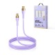 Joyroom Liquid Silicone USB Type C - USB Type C charging / data cable PD 100W 2m (S-2050N18-10) Μοβ