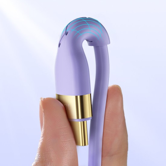 Joyroom Liquid Silicone USB Type C - USB Type C charging / data cable PD 100W 2m (S-2050N18-10) Μοβ
