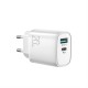 Joyroom Φορτιστής Χωρίς Καλώδιο με Θύρα USB-A και Θύρα USB-C 20W Quick Charge 3.0 (L-QP2011)Λευκός Joyroom Φορτιστής Χωρίς Καλώδιο με Θύρα USB-A και Θύρα USB-C 20W Quick Charge 3.0 (L-QP2011)Λευκός
