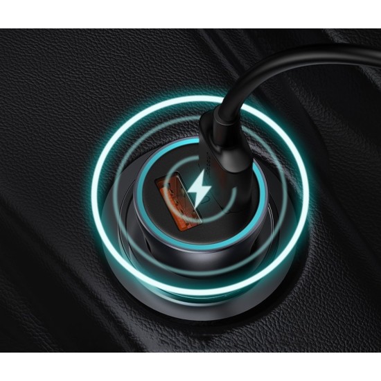 Baseus Golden Contactor Pro fast car charger 2x USB 40 W Quick Charge SCP FCP AFC + USB cable - USB