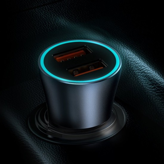 Baseus Golden Contactor Pro fast car charger 2x USB 40 W Quick Charge SCP FCP AFC + USB cable - USB