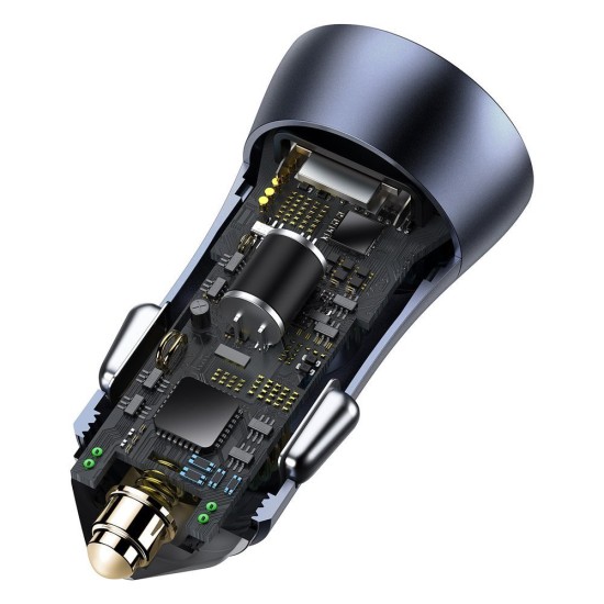 Baseus Golden Contactor Pro fast car charger 2x USB 40 W Quick Charge SCP FCP AFC + USB cable - USB