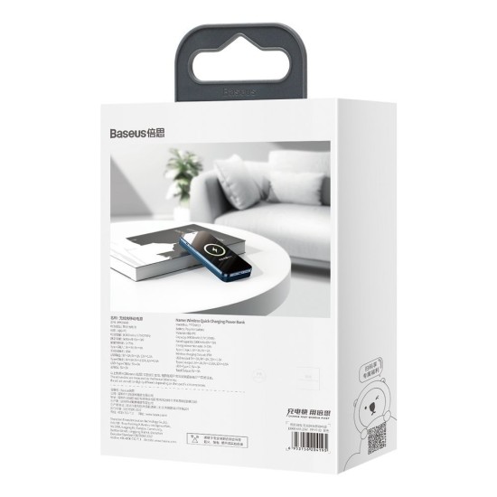 Baseus power bank 10000 mAh 20 W (Power Delivery / Quick Charge) ασύρματος φορτιστής Qi 10 W MagSaf