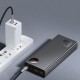 Baseus Adaman Power Bank 20000mAh 65W με 2 Θύρες USB-A και Θύρα USB-C Quick Charge 3.0 Μαύρο
