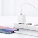 Baseus Φορτιστής Χωρίς Καλώδιο με Θύρα USB-C 30W Power Delivery (Super Si) Λευκός