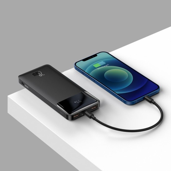 Baseus Bipow Digital Display Power bank 10000mAh 20W 2x USB / USB Type C / micro USB 20W Quick Char Baseus Bipow Digital Display Power bank 10000mAh 20W 2x USB / USB Type C / micro USB 20W Quick Char