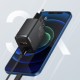 Baseus Compact Fast USB / USB Type C Charger 20W 3A Power Delivery Quick Charge 3.0 CCXJ-B01 Μαύρο