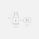 Baseus Compact Fast USB / USB Type C Charger 20W 3A Power Delivery Quick Charge 3.0 CCXJ-B01 Μαύρο