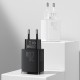 Baseus Compact Fast USB / USB Type C Charger 20W 3A Power Delivery Quick Charge 3.0 CCXJ-B01 Μαύρο