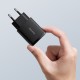 Baseus Compact Fast USB / USB Type C Charger 20W 3A Power Delivery Quick Charge 3.0 CCXJ-B01 Μαύρο