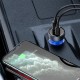BASEUS DIGITAL DISPLAY QC + PPS DUAL QUICK CAR CHARGER 65W + 100W TYPE-C CABLE Μαύρο