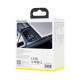 BASEUS DIGITAL DISPLAY QC + PPS DUAL QUICK CAR CHARGER 65W + 100W TYPE-C CABLE Μαύρο