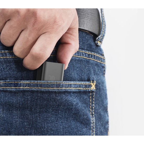 Baseus Φορτιστής με Θύρα USB-C και Καλώδιο Lightning 20W Power Delivery Λευκός (Super Si 1C)