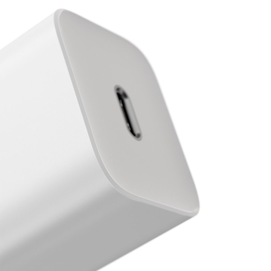 Baseus Φορτιστής με Θύρα USB-C και Καλώδιο Lightning 20W Power Delivery Λευκός (Super Si 1C)
