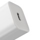 Baseus Φορτιστής με Θύρα USB-C και Καλώδιο Lightning 20W Power Delivery Λευκός (Super Si 1C)