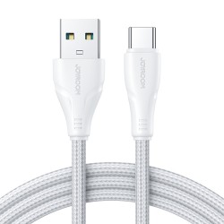 Joyroom S-UC027A11 Braided USB 2.0 Cable USB-C male - USB-A male Λευκό 0.25m