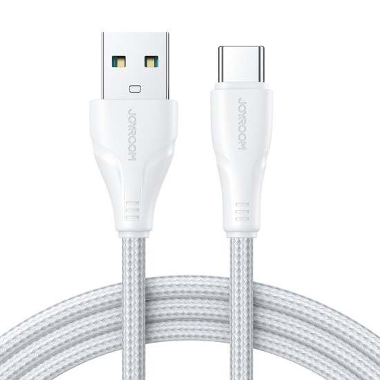 Joyroom S-UC027A11 Braided USB 2.0 Cable USB-C male - USB-A male Λευκό 0.25m