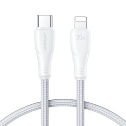 Joyroom S-CL020A11 Braided USB-C to Lightning Cable 20W Λευκό 0.25m