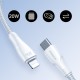 Joyroom S-CL020A11 Braided USB-C to Lightning Cable 20W Λευκό 0.25m