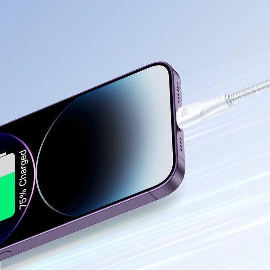 Joyroom S-CL020A11 Braided USB-C to Lightning Cable 20W Λευκό 0.25m