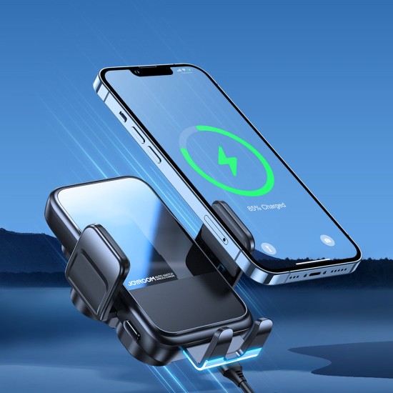 Joyroom Automatic Car Holder 15W Qi Induction Charger for Air Vent Grille Μαύρο JR-ZS298