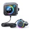 Joyroom FM transmitter / fast car charger 30W 2xUSB-A / USB-C PD JR-CL18 Μαύρο