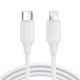 Joyroom USB Type C cable - Lightning 480Mbps 2m Λευκό S-CL020A9