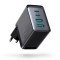 Joyroom charger GaN 67W 4 ports (2x USB, 2x USB C) black (TCG02) + cable USB C - USB C 100W