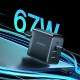 Joyroom charger GaN 67W 4 ports (2x USB, 2x USB C) black (TCG02) + cable USB C - USB C 100W Joyroom charger GaN 67W 4 ports (2x USB, 2x USB C) black (TCG02) + cable USB C - USB C 100W