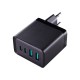 Joyroom charger GaN 67W 4 ports (2x USB, 2x USB C) black (TCG02) + cable USB C - USB C 100W Joyroom charger GaN 67W 4 ports (2x USB, 2x USB C) black (TCG02) + cable USB C - USB C 100W