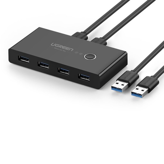 Ugreen 4x USB 3.2 Gen 1 HUB sharing switch box (US216 30768) Μαύρο Ugreen 4x USB 3.2 Gen 1 HUB sharing switch box (US216 30768) Μαύρο