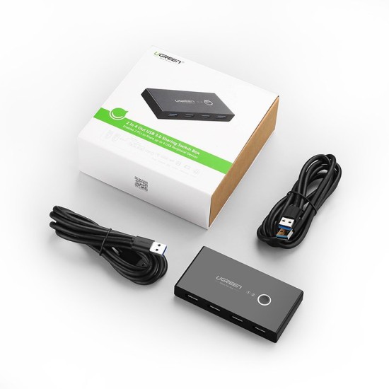 Ugreen 4x USB 3.2 Gen 1 HUB sharing switch box (US216 30768) Μαύρο Ugreen 4x USB 3.2 Gen 1 HUB sharing switch box (US216 30768) Μαύρο