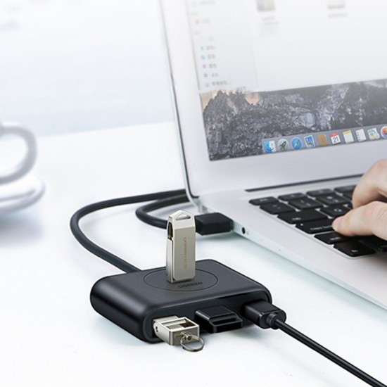 Ugreen USB 3.0 HUB 4x USB with USB Type C port 1m black (CR113 40850) Μαύρο Ugreen USB 3.0 HUB 4x USB with USB Type C port 1m black (CR113 40850) Μαύρο