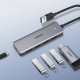 Ugreen USB HUB splitter - 4x USB 3.2 Gen 1 with micro USB power port gray (CM219 50985)