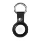 Θήκη iCarer Leather Nappa από γνήσιο δέρμα για AirTag μαύρο (WMAT01-BK)