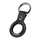 Θήκη iCarer Leather Nappa από γνήσιο δέρμα για AirTag μαύρο (WMAT01-BK)