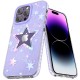 Kingxbar Heart Star Series case for iPhone 14 Pro Max purple star case