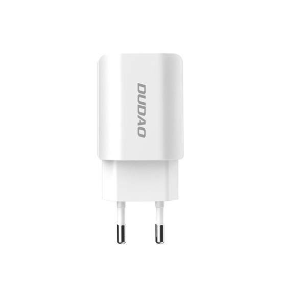 Dudao EU wall charger 2x USB 5V / 2.4A (A2EU white) λευκό