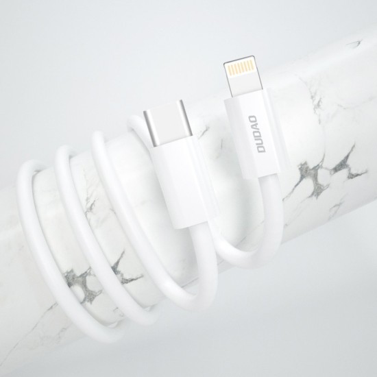 Dudao fast EU USB Type C Power Delivery 18W charger + cable USB Type C / Lightning cable 1m (A8EU +