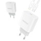 Dudao fast EU USB Type C Power Delivery 18W charger + cable USB Type C / Lightning cable 1m (A8EU +
