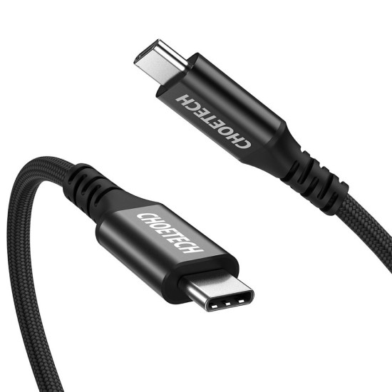 Choetech cable quick charge USB Type C - USB Type C 3.2 Gen 2 100W Power Delivery 2m μαύρο