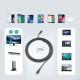 Choetech cable quick charge USB Type C - USB Type C 3.2 Gen 2 100W Power Delivery 2m μαύρο