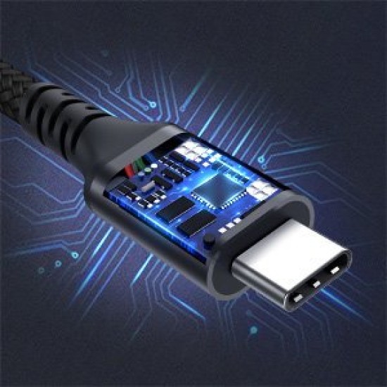 Choetech cable quick charge USB Type C - USB Type C 3.2 Gen 2 100W Power Delivery 2m μαύρο