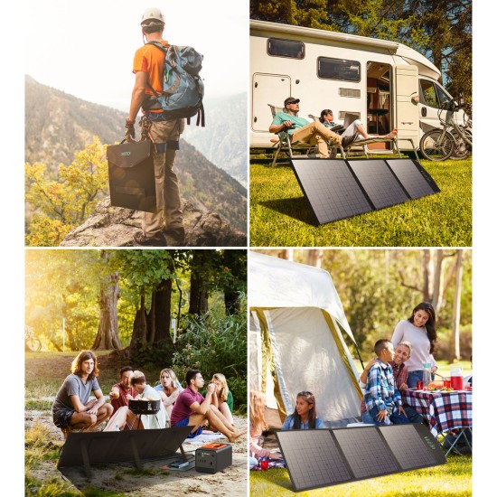 Choetech Solar 1 X Type Αναδιπλούμενος Ηλιακός Φορτιστής Φορητών Συσκευών 120W σύνδεση USB SC008