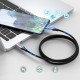 Choetech 2x USB Type C - USB Type C charging data cable Power Delivery 100W 5A 1,8m (MIX00073) Μαύρ