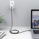 Choetech 2x USB Type C - USB Type C charging data cable Power Delivery 100W 5A 1,8m (MIX00073) Μαύρ