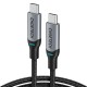 Choetech 2x USB Type C - USB Type C charging data cable Power Delivery 100W 5A 1,8m (MIX00073) Μαύρ