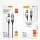 Dudao cable 4in1 microUSB cable - Lightning + USB Type C - USB gray Power Delivery 65W 1m Γκρι