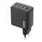 Dudao fast charger 3x USB / 1x USB Type C 20W, PD, QC 3.0 Μαύρο A5H
